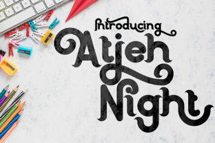 Atjeh Night: A Twisted Display Font for Extravagant Digital Brands