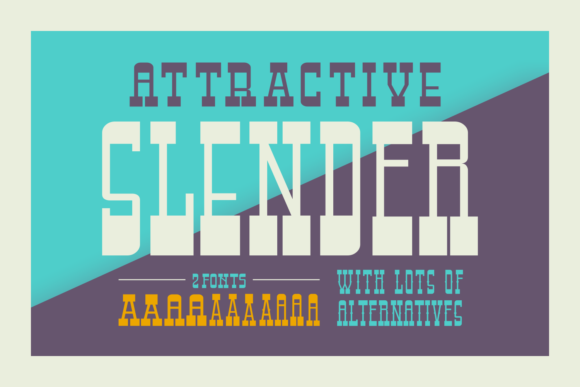 Attractive Slender Typeface for Retro Brand Identity