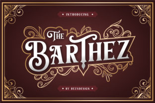 Barthez Bold Retro Display Font for Digital Branding