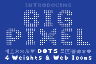 Big Pixel Dot Typeface: Bold Display Font for Crafters