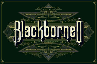 BlackBorneo Typeface for Editorial Design Projects
