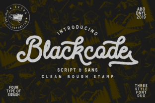 Blackcode: A Vintage Display Font for Editorial Design