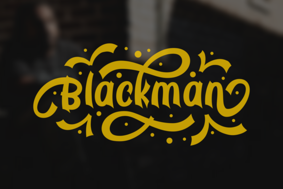 Blackman Display Typeface for Handmade Branding