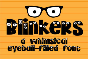 Blinkers Display Font for Playful Branding and Craft Projects