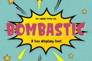 Bombastic Display Font for Fun Brand Identity