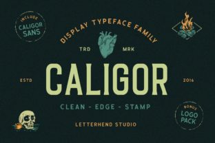 Caligor Display Font for Crafting and Branding