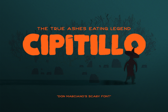Cipitillo: A Spooky Comic-Style Display Font for Dark Branding Projects