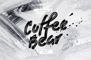 Coffee Bear: A Hand-Drawn Brush Font for Bold Small Business Branding
