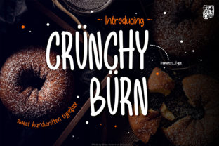 Crunchy Burn: A Modern Display Font for Editorial Design