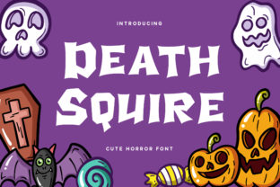Death Squire: A Cute Horror Display Font for Spooky Branding