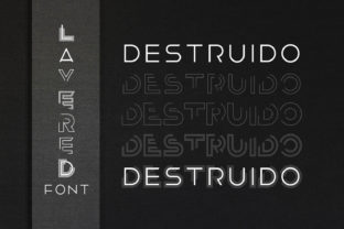 Destruido: A Bold Display Typeface for Modern Campaign Design