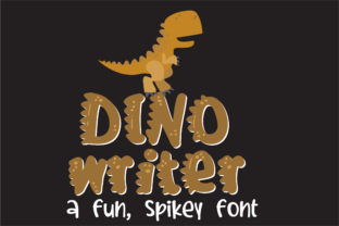 Dino Writer: A Whimsical Display Font for Joyful Editorial Design