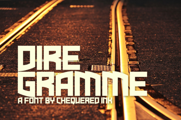 Dire Gramme Display Font Review for Campaign Design