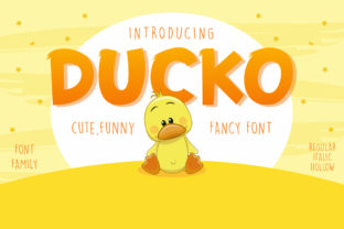Ducko: The Cute Display Font for Playful Branding and Designs