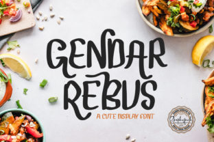 Gendar Rebus: A Weird Display Font for Authentic Brand Identity