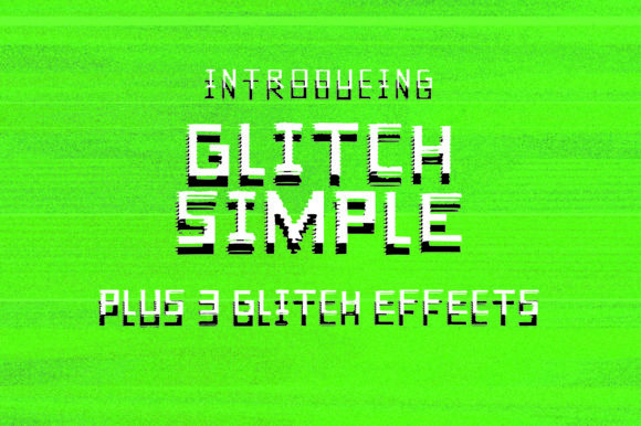 Glitch Simple Typeface for Modern Editorial Design