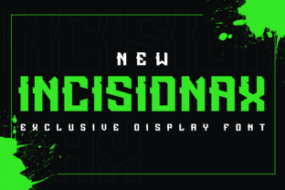 Incisionax Display Font for Modern Handmade Branding