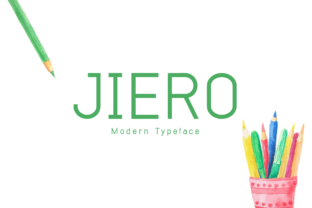 Jiero Display Font for Modern Web Headers and Digital Branding