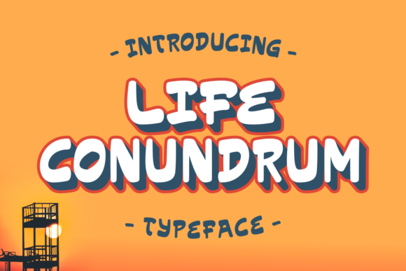 Life Conundrum: A Bold Font for Contemporary Branding