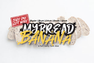MyBread Banana Duo: A Whimsical Display Font for Handmade Brands