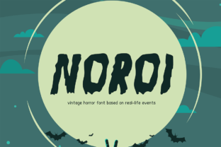 Noroi: Vintage Horror-Themed Font for Spooky Crafts