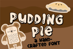 Pudding Pie Duo: A Whimsical Display Font for Playful Brand Identity