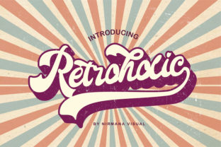 Retroholic Typeface: A Retro Display Font for Editorial Design