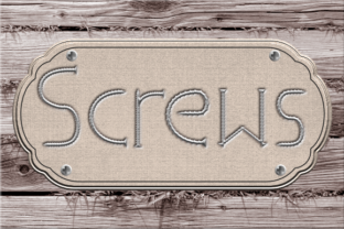 Screws Display Font for Handmade Labels and Invitations