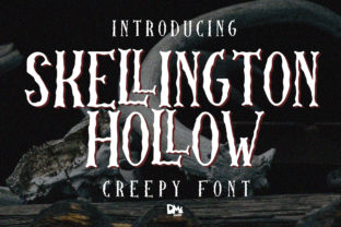 Skellington Hollow: The Spooky Display Font for Halloween Editorial Design