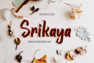 Srikaya: The Handwritten Display Font for Autumn-Themed Web Design