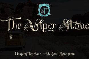The Viper Stone Typeface: Medieval Charm for Handmade Brands