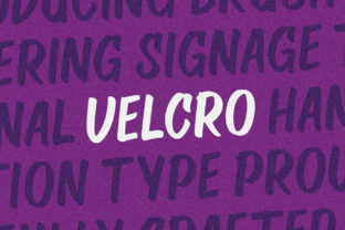 Velcro Display Font for Campaign Visuals