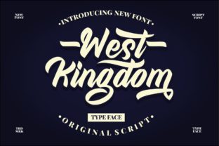 West Kingdom Display Font for Handmade Products